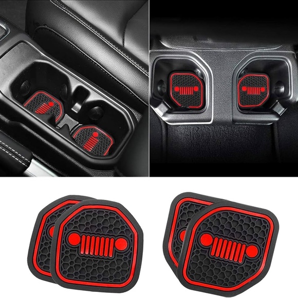 Other 4pc Jeep Coasters For 2182024 Wrangler Jljlu And 20202024